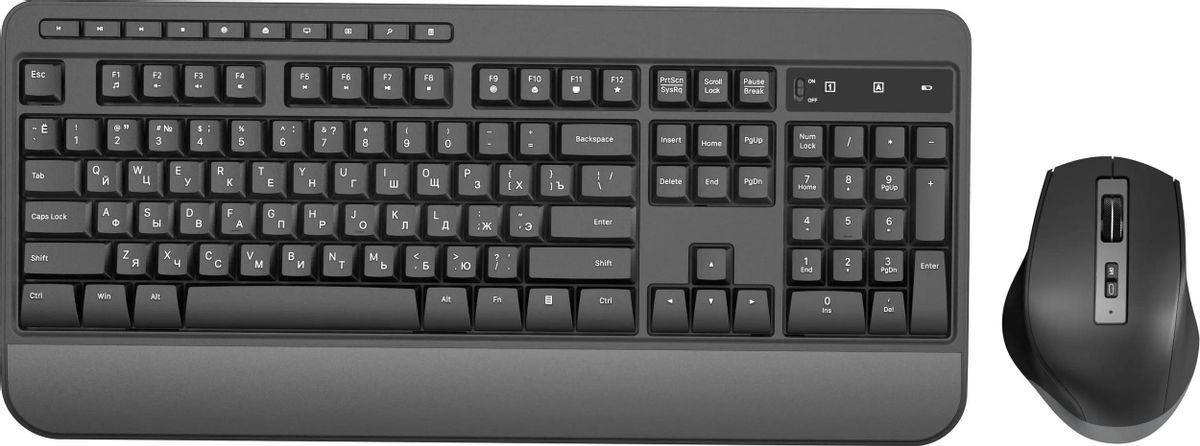 Комплект (клавиатура+мышь) Oklick S290W, черный