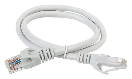 Патч-корд ITK вилка RJ-45,  вилка RJ-45,  кат.5E,  ПВХ,  0.5м,  серый [pc01-c5eu-05m]