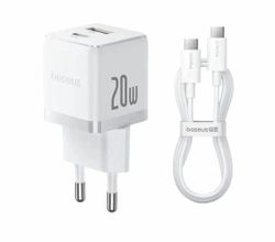 Изображение товара Зарядное устройство BASEUS Palm с USB-C и USB-A 20Вт Быстрая зарядка
