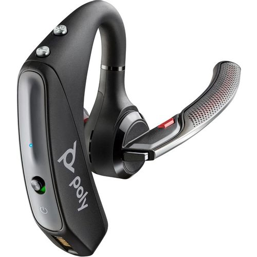 Гарнитура POLY Voyager 5200, для компьютера/мобильных устройств, вкладыши, Bluetooth, моно, черный [8r711aa#abb]