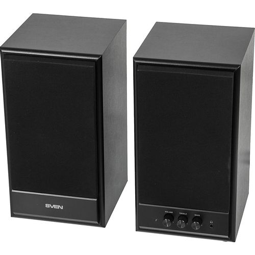 Колонки Sven SPS-702, 2.0, черный [sv-0120702bl]