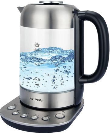 Чайник электрический Hyundai HYK-G8407, 1.8л, стекло
