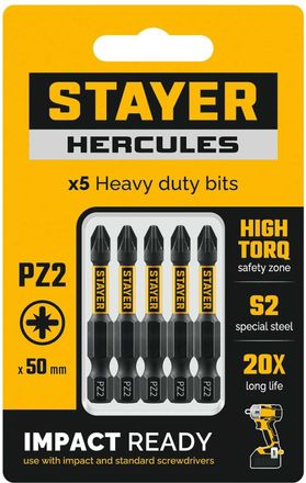 Набор бит Stayer 26233-2-50-5, 5шт