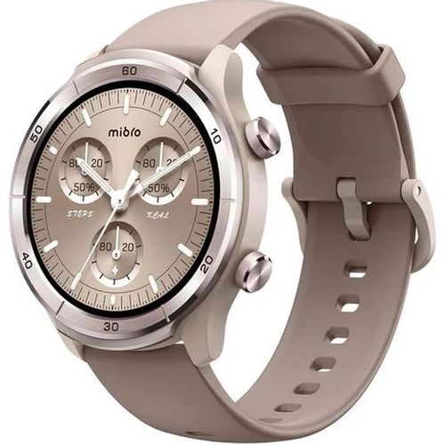 Смарт-часы MIBRO A3 Mocha Brown, 1.39", бежевый/серебристый
