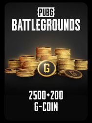 Пополнение игровой валюты KRAFTON PUBG: Battlegrounds - 2500 + 200 G-Coin,  регион: Россия, Весь мир