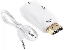 Изображение товара Переходник аудио-видео PREMIER 5-983AC,  HDMI (m) -  VGA (f),  Jack 3.5 (f),  белый