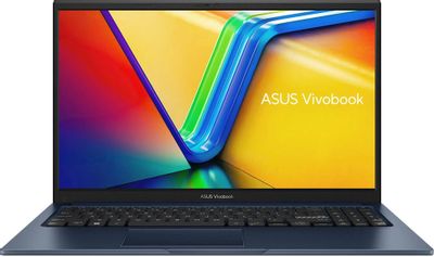Ноутбук ASUS Vivobook 15 X1504ZA-BQ1150 90NB1021-M01P50, 15.6", IPS, Intel Core i7 1255U 1.7ГГц, 10-ядерный, 16ГБ DDR4, 512ГБ SSD,  Intel Iris Xe graphics, без операционной системы, синий