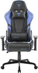 Кресло игровое ZONE 51 Clubpoint, экокожа, до 150кг, черный/синий