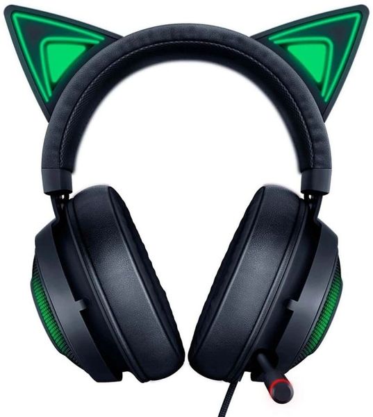 Гарнитура игровая Razer Kraken Kitty Ed.,  для компьютера, мониторные,  проводные, черный  [rz04-02980100-r3m1]