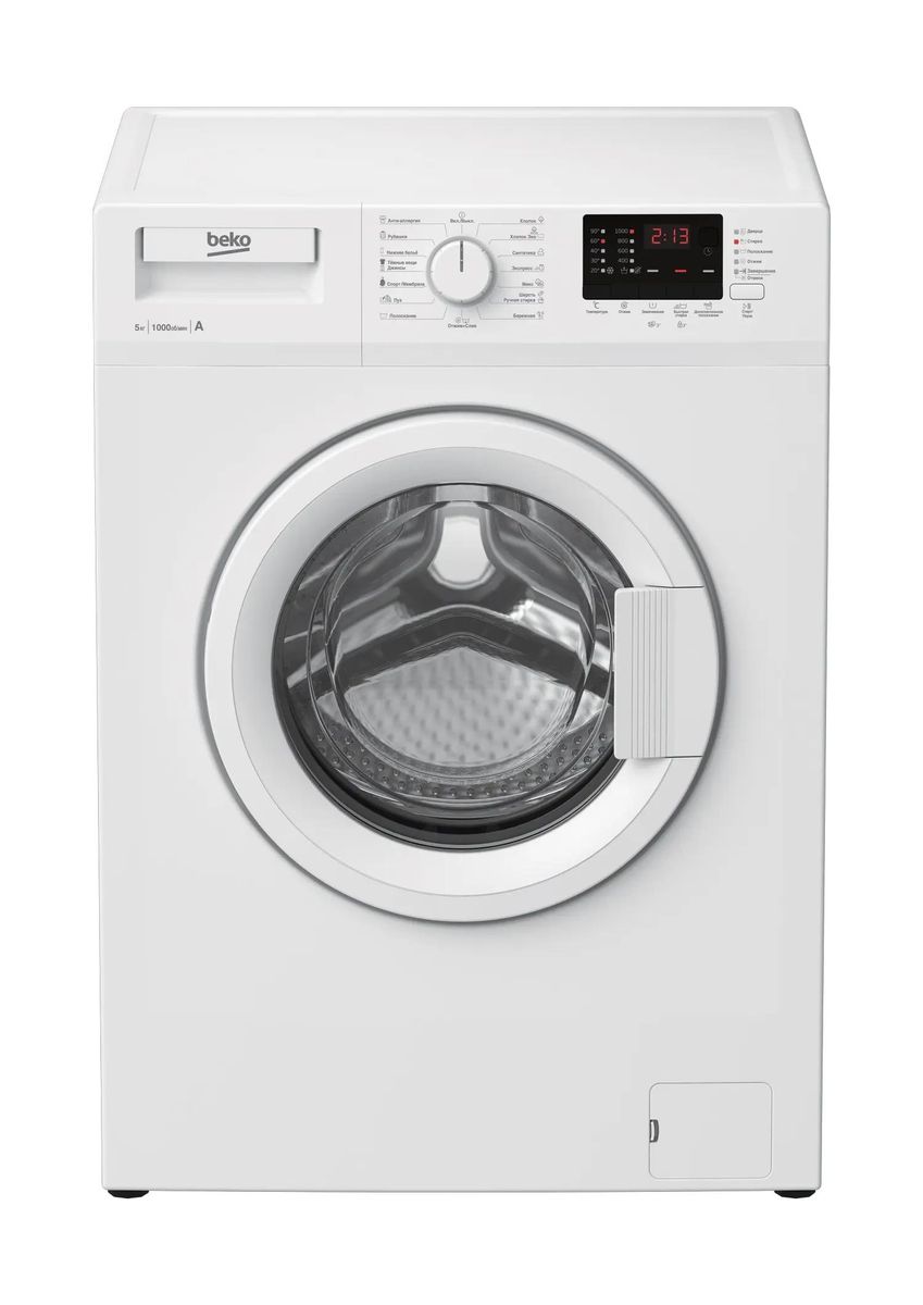 Стиральная машина Beko WRE55P2BWW, с фронтальной загрузкой, 5кг, 1000об/мин  – купить в Ситилинк | 1031303