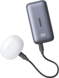 Внешний аккумулятор (Power Bank) UGREEN PB502, 10000мAч, серый