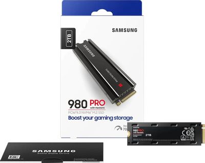 SSD накопитель Samsung 980 PRO MZ-V8P2T0CW 2ТБ, M.2 2280, PCIe 4.0 x4, NVMe,  M.2 – купить в Ситилинк | 1877887