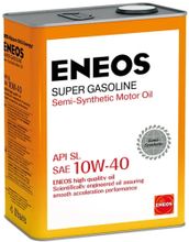 Моторное масло ENEOS Super Gasoline, 10W-40, 4л, полусинтетическое