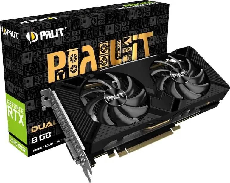 Видеокарта PA-RTX2060SUPER DUAL 8G no LED 8ГБ GDDR6, Ret