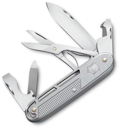 Складной нож Victorinox Synergy X Alox, функций: 10, 93мм, серебристый, коробка картонная [0.8226.26]