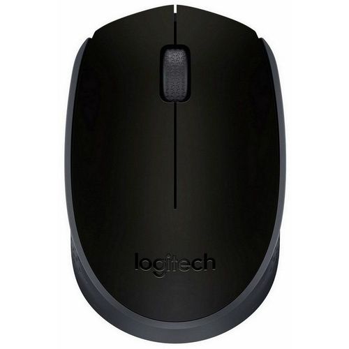 Мышь беспроводная Logitech M171, радио, оптическая, USB, 1000dpi, черный и серый [910-004643]