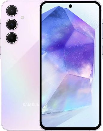 Смартфон Samsung Galaxy A55 5G 8/128Gb, 6.6", AMOLED, 120Гц, 5000мAч, 2 nano SIM + eSIM, лаванда