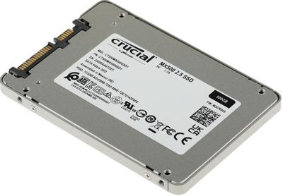 SSD накопитель Crucial MX500 CT500MX500SSD1 500ГБ, 2.5", SATA III, SATA ...