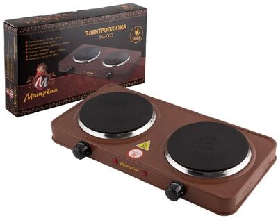 Плита Электрическая Матрена МА-063 коричневый – купить в Ситилинк | 1904890