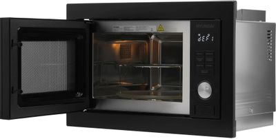 Встраиваемая микроволновая печь Hyundai HBW 2544 BG, 25л, 900Вт, черный ...