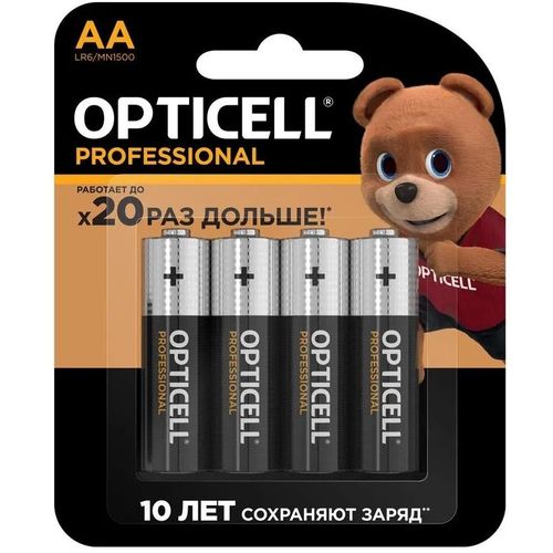 AA Батарейка OPTICELL Professional LR6, 4 шт.