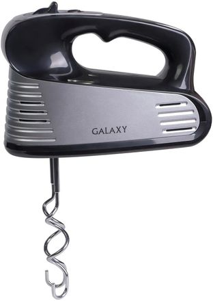 Миксер GALAXY GL2208, ручной,  черный и серебристый [гл2208черн]