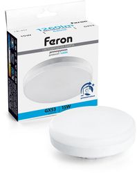 Упаковка ламп LED FERON GX53, таблетка, 15Вт, 10 шт.