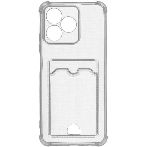 Чехол (клип-кейс) ZIBELINO Silicone Card Holder, для Realme C30, прозрачный [zsch-rlm-c53-cam-trn]