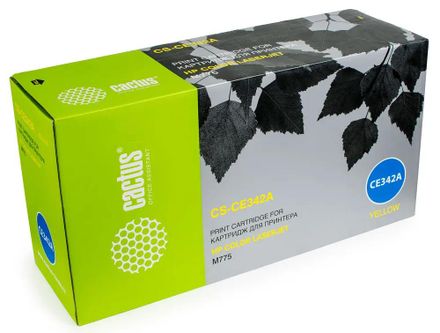 Картридж Cactus CS-CE342A, CE342A, желтый / CS-CE342A