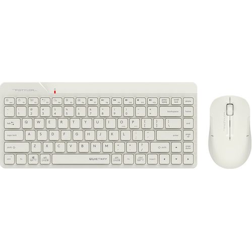 Комплект (клавиатура+мышь) A4TECH Fstyler FG2200 Air2, USB, беспроводной, бежевый [fg2200 air2 beige]