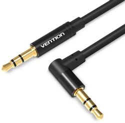 Изображение товара Кабель аудио VENTION Jack 3.5 (m) -  Jack 3.5 (m),  1.5м, GOLD,  черный [bakbg-t]