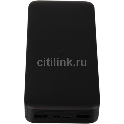 Внешний аккумулятор (Power Bank) Xiaomi Redmi PB200LZM, 20000мAч, черный [vxn4304gl]