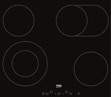 Электрическая варочная панель Beko HIC 64403 T, Hi-Light, независимая ...