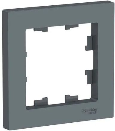 Рамка Schneider Electric ATN000701 (ATN000701) накладная 1шт термопласт серый