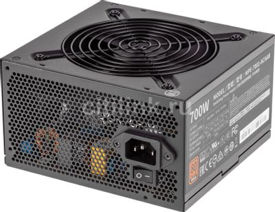 Блок питания Cooler Master MWE Bronze V2, 700Вт, 120мм, черный, retail ...