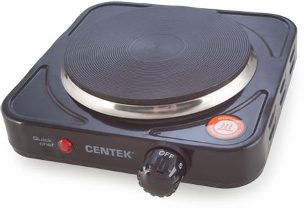 Настольная плита электрическая CENTEK CT-1506, эмаль, черный [ct-1506 black]