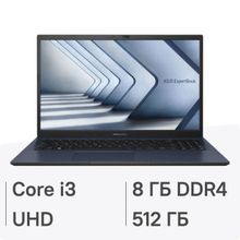 Изображение товара Ноутбук ASUS ExpertBook B1 15.6 IPS Core i3 8ГБ 512ГБ SSD Wi-Fi Bluetooth