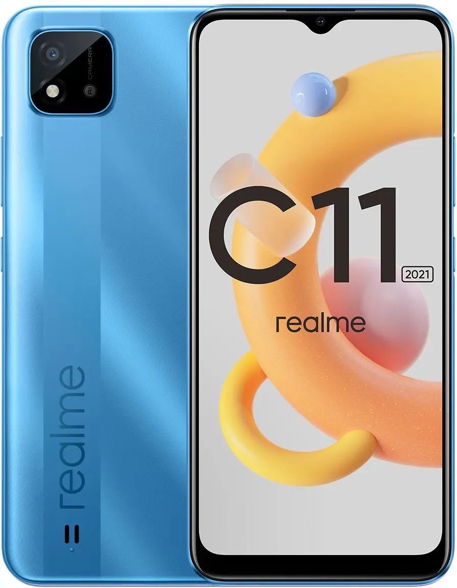 Характеристики Смартфон REALME C11 2021 4/64Gb, голубой (1693389) смотреть  в СИТИЛИНК