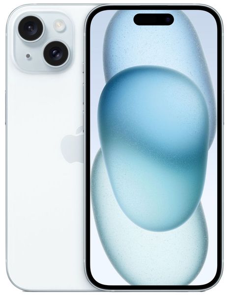 Смартфон Apple iPhone 15 128Gb,  A3092,  голубой
