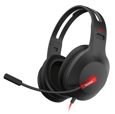 Гарнитура игровая Edifier G1, для компьютера, накладные, USB, черный