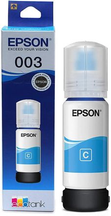 Чернила Epson 003 C13T00V298, для Epson, 65мл, голубой