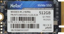 Изображение товара SSD накопитель NETAC N930ES 512ГБ M.2 2242 PCIe 3.0 x2 NVMe