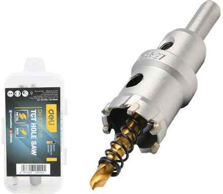 Коронка Deli DH-TCT027-E1, по металлу, шестигранный