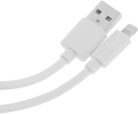 Кабель KINGPRICE KP-USBAL-1.5m, Lightning (m) - USB (m), 1.5м, 2.4A, белый