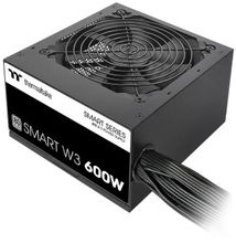 Изображение товара Блок питания Thermaltake Smart W3 Gen.5,  600Вт,  80 PLUS WHITE,  120мм, черный, retail [ps-spw-0600nnfawe-1]