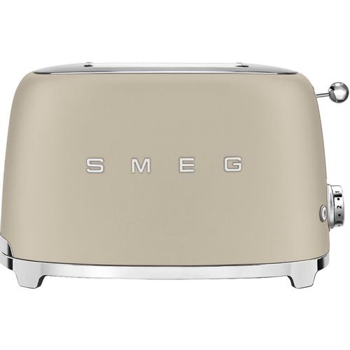Тостер SMEG TSF01MLMEU, бежевый/серебристый