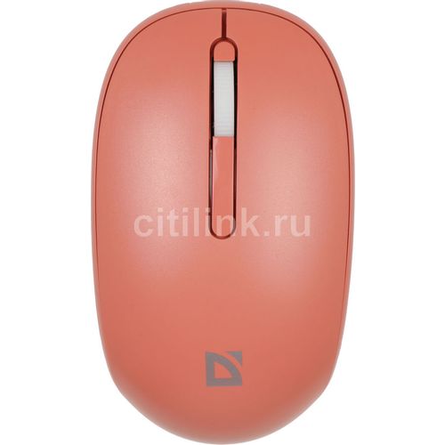 Мышь беспроводная Defender Smart MM-396, Bluetooth/Радио, оптическая, USB, 1600dpi, красный [52398]