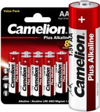 Изображение товара Батарейки CAMELION Plus Alkaline LR6-BP5+3 8 шт. щелочные AA 1.5 В длительный срок