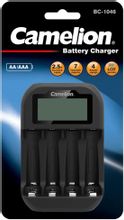 Изображение товара Зарядное устройство CAMELION BC-1046 для AA и AAA аккумуляторов быстрое и надежное