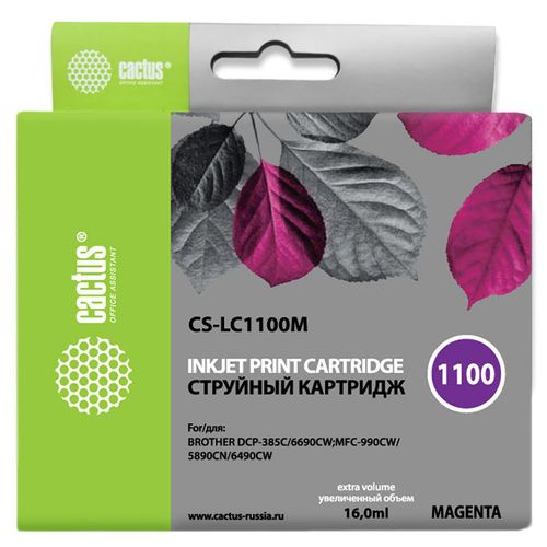 Картридж Cactus CS-LC1100M, пурпурный / CS-LC1100M